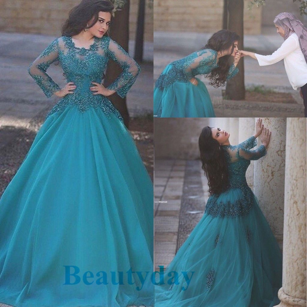 teal occasion dress