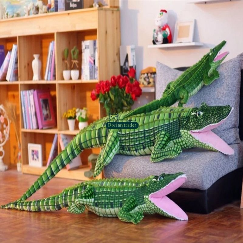 giant plush crocodile