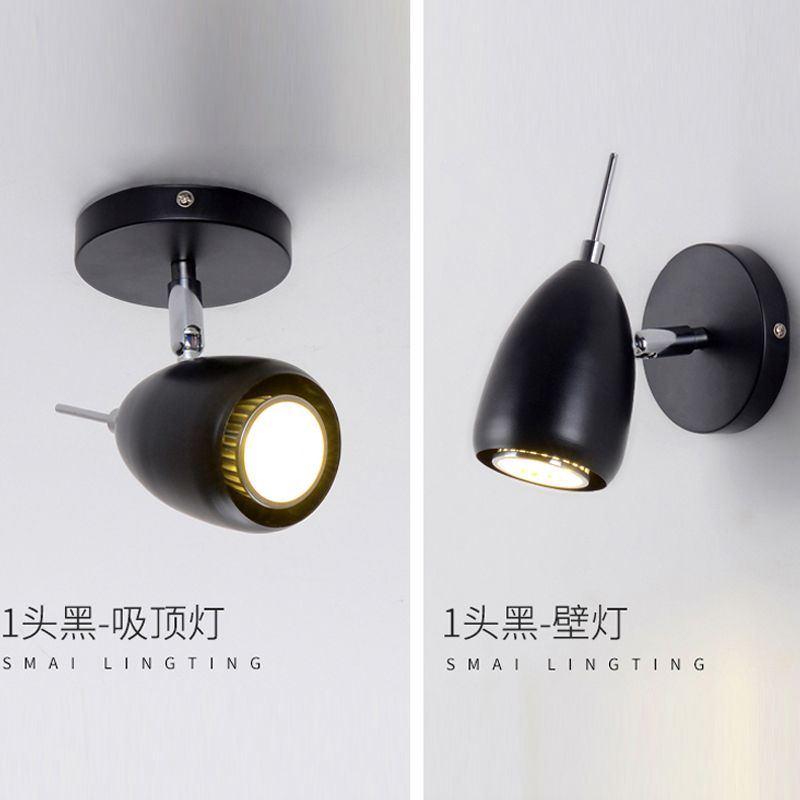 2019 Nordic Wall Spotlight Clothing Store Hair Salon Led Track Lamp Simple Creative Living Room Bar Led Industrial Wind Light Bright Ceiling Lamp From