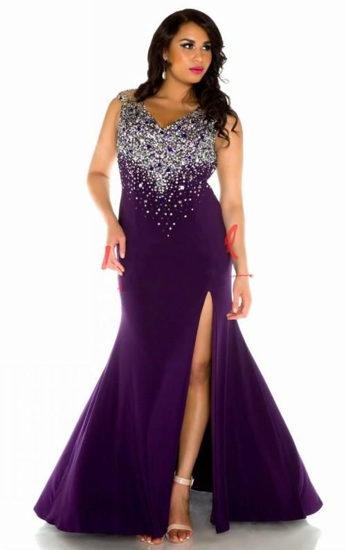 purple clothes plus size