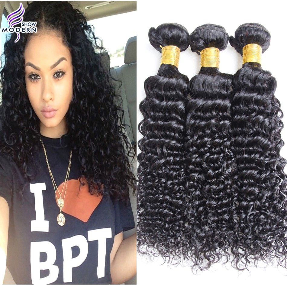 Brazilian Curly Wave Virgin Hair Weaves 3 Bundles Brazilian Virgin