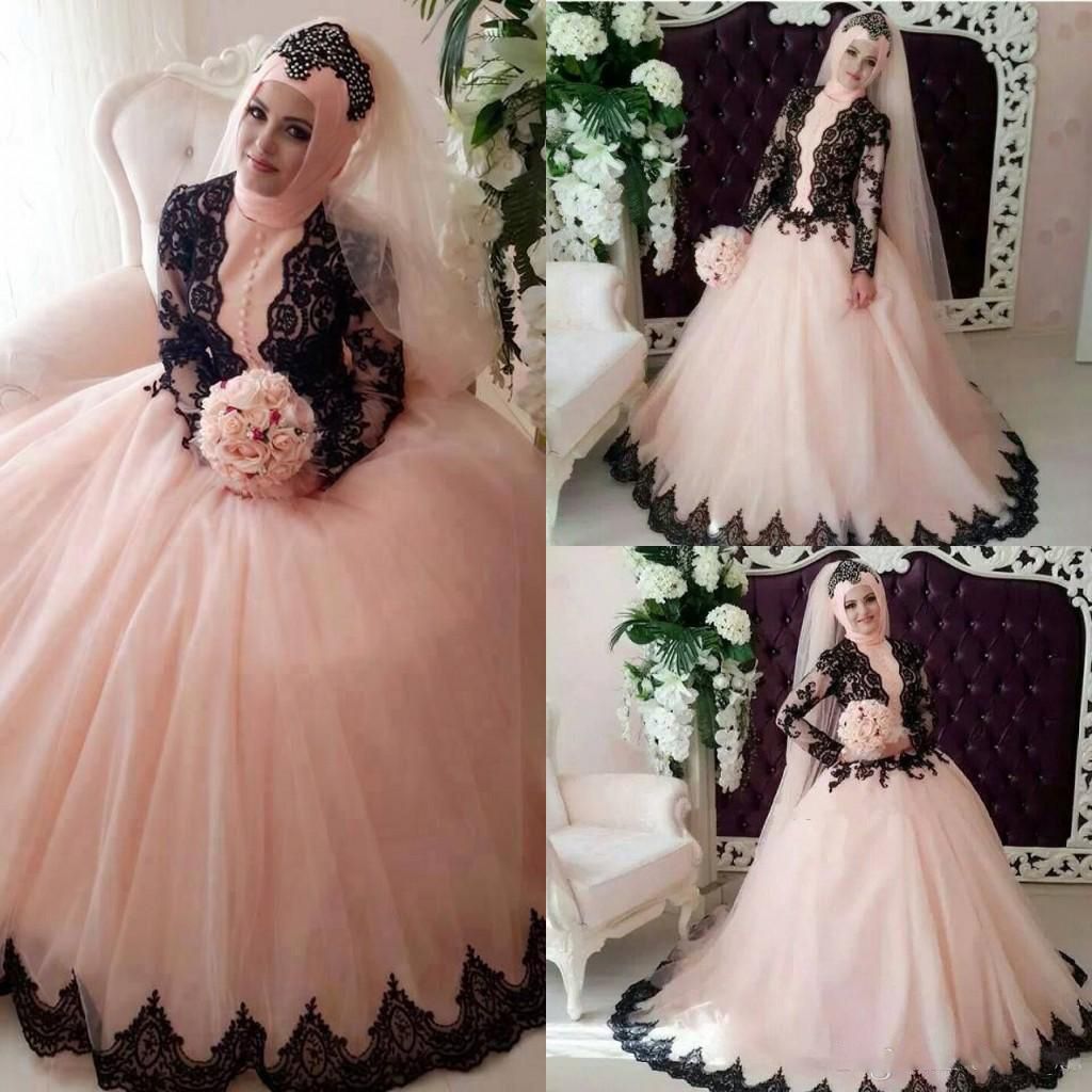black and blush bridesmaid dresses