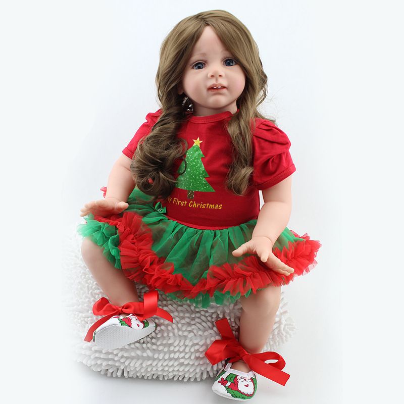 Reborn Toddler Doll 24/" Realistic Handmade Lifelike Girl Presents Xmas Gifts US