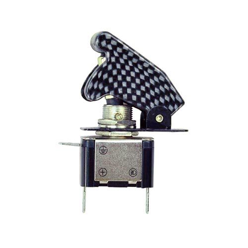 10pcs DC 12v Carbon Fiber Blue LED Toggle Switch Control On/off SPST for sale online 