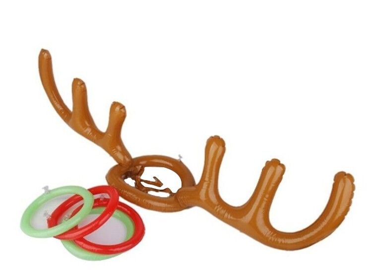 Inflatable Elk Horn Toys Deer Head Shape Kids Antlers Ferrule Games  Jthh 