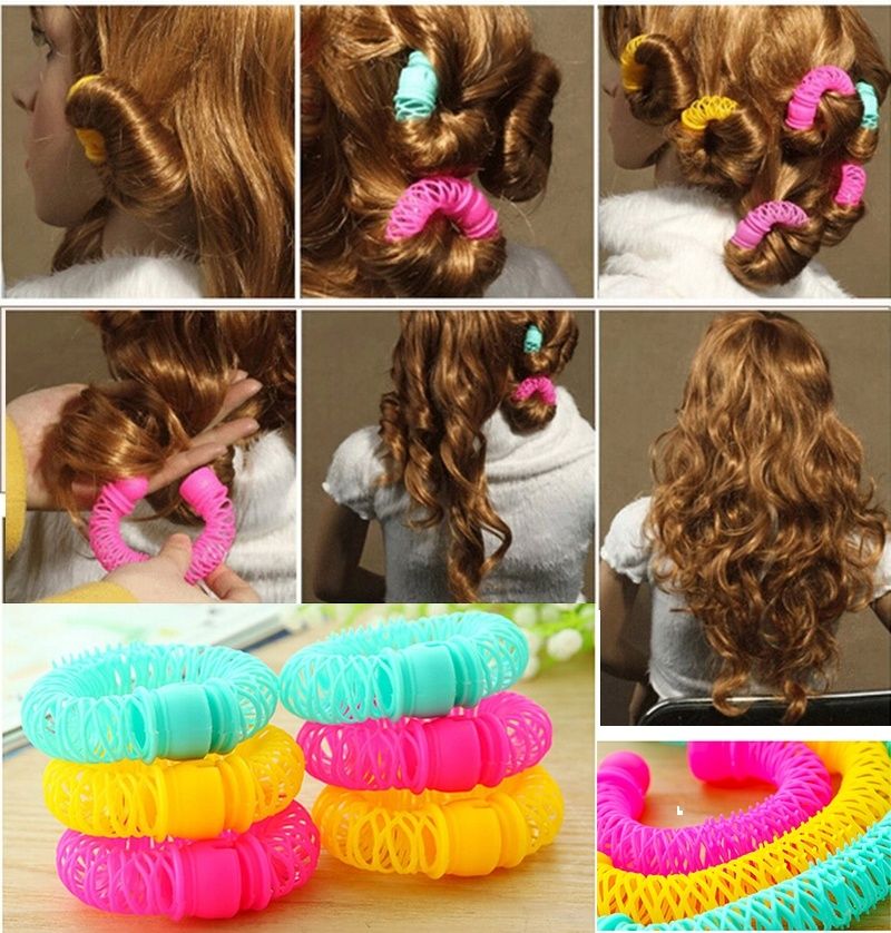 Hair Jewelry Magic Curler Bendy Hair Styling Roller Curls Plastic