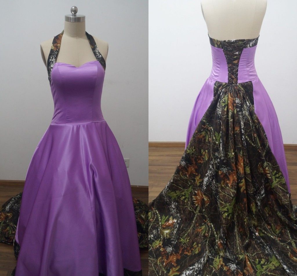 Purple Camo Wedding Dresses