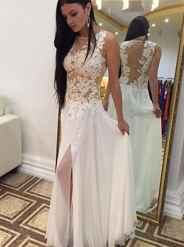 lace bodice prom dress