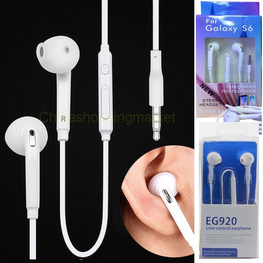 Compre Boa Qualidade 3,5 Mm De Ouvido Handsfree Fone De Ouvido Com MIC  Controle De Volume De Fone De Ouvido Para Samsung Galaxy S5 S6 S7 Borda  EG920 EG950 Barato | Entrega