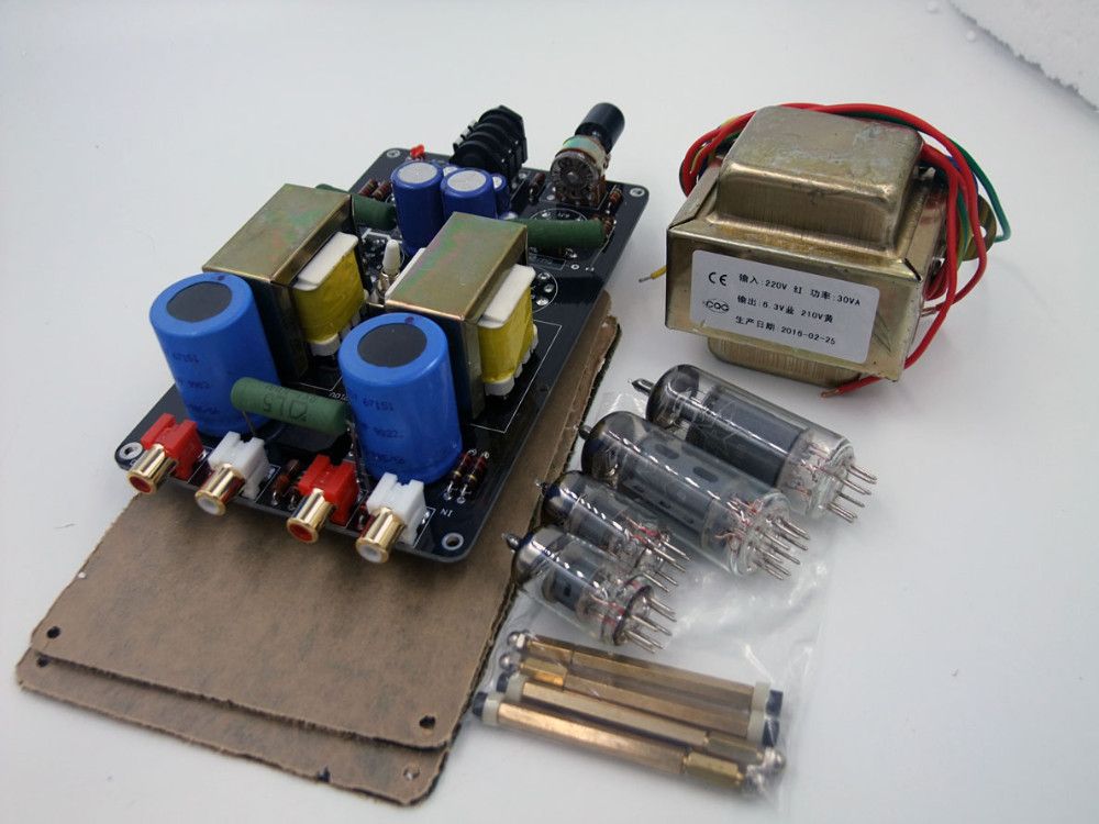 New Vacuum Headphone Amplifier 6j1 6p1 Former Front Stage Bile Diy Machine Advanced Edition Finished Car Stereos Speakers From