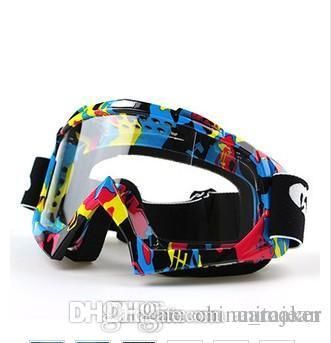 motocross helmet and goggles