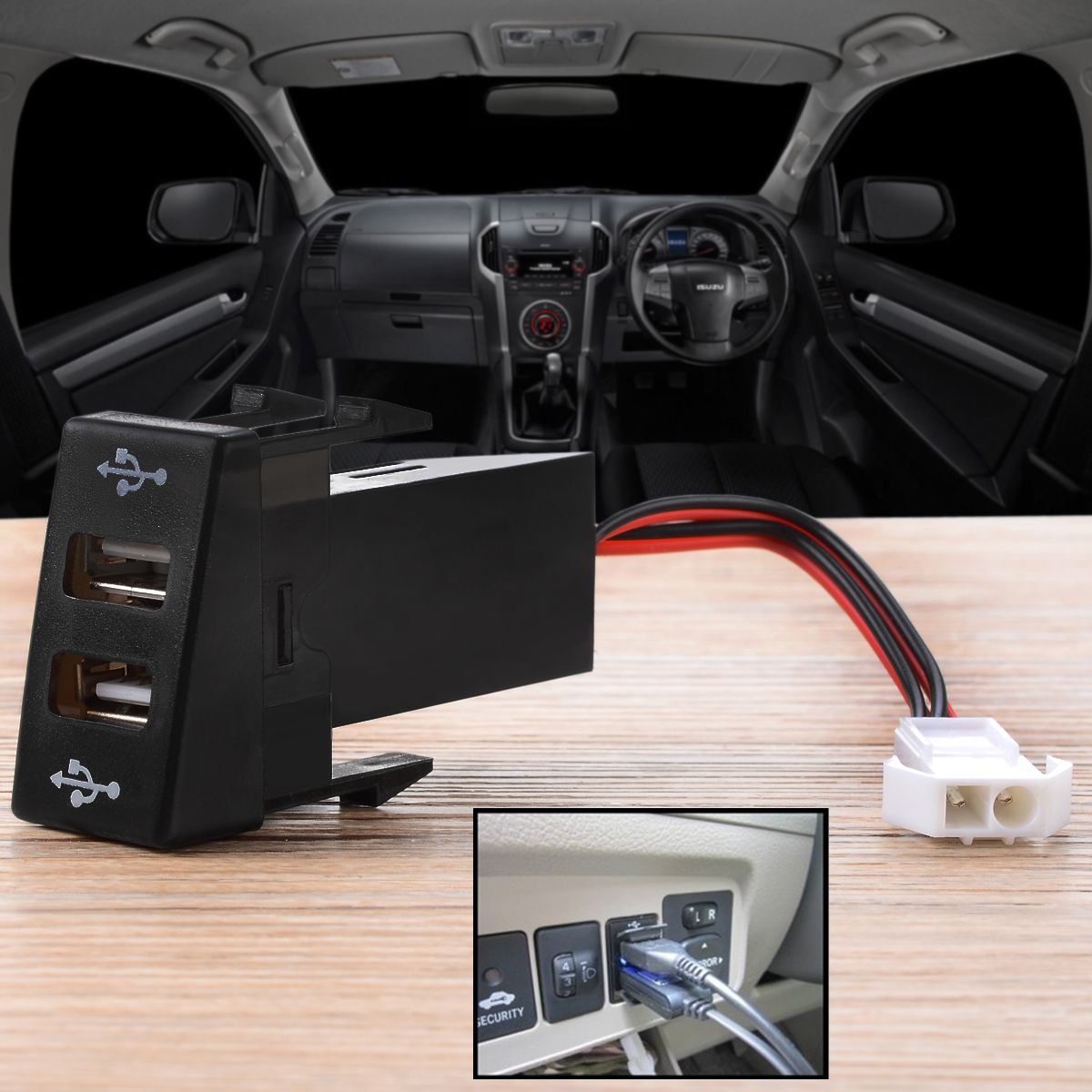 DIY 2.1A Dual USB Car Charger Refit Kit For Suzuki ISUZU Quick Charge For Phones Tablet PC IPad Etc Car Charger Free Ship Lighting Car Charger Most DIY 2.1A Dual USB Car Charger Refit Kit For Suzuki ISUZU Quick Charge For Phones Tablet PC IPad Etc Car Charger Free Ship Lighting Car Charger Most