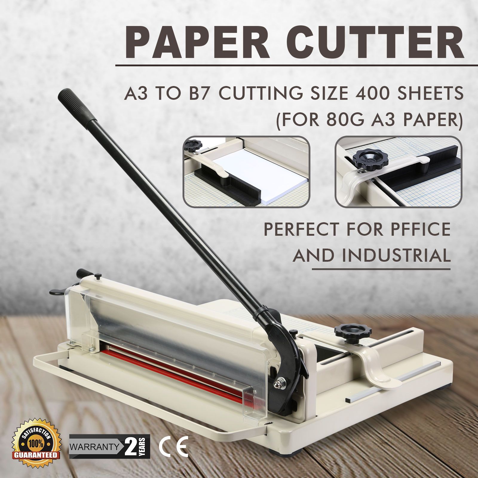 Heavy Duty Steel 17 Industrial Paper Cutter Perfect For A3 Paper From
