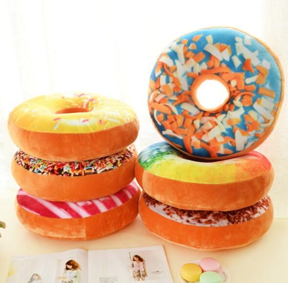 2019 Stuffed Doughnut Shaped Ring Stuffed Pillow Plush Soft