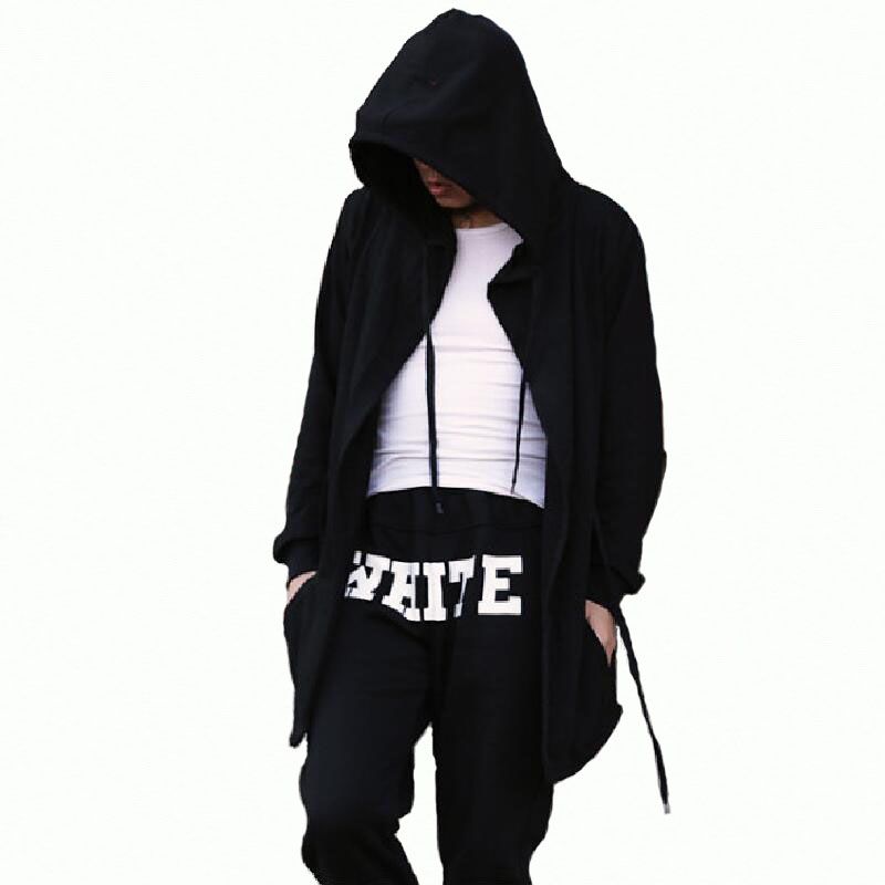 Compra Sudaderas Con Capucha Y Sudaderas Para Hombre Capa De Hip Hop Mangas  Largas HBA Hombres Ropa Para Hombres Chal Outwear Streetwear Style Hoody  Sudaderas Con Capucha Para Hombre Barato | Entrega