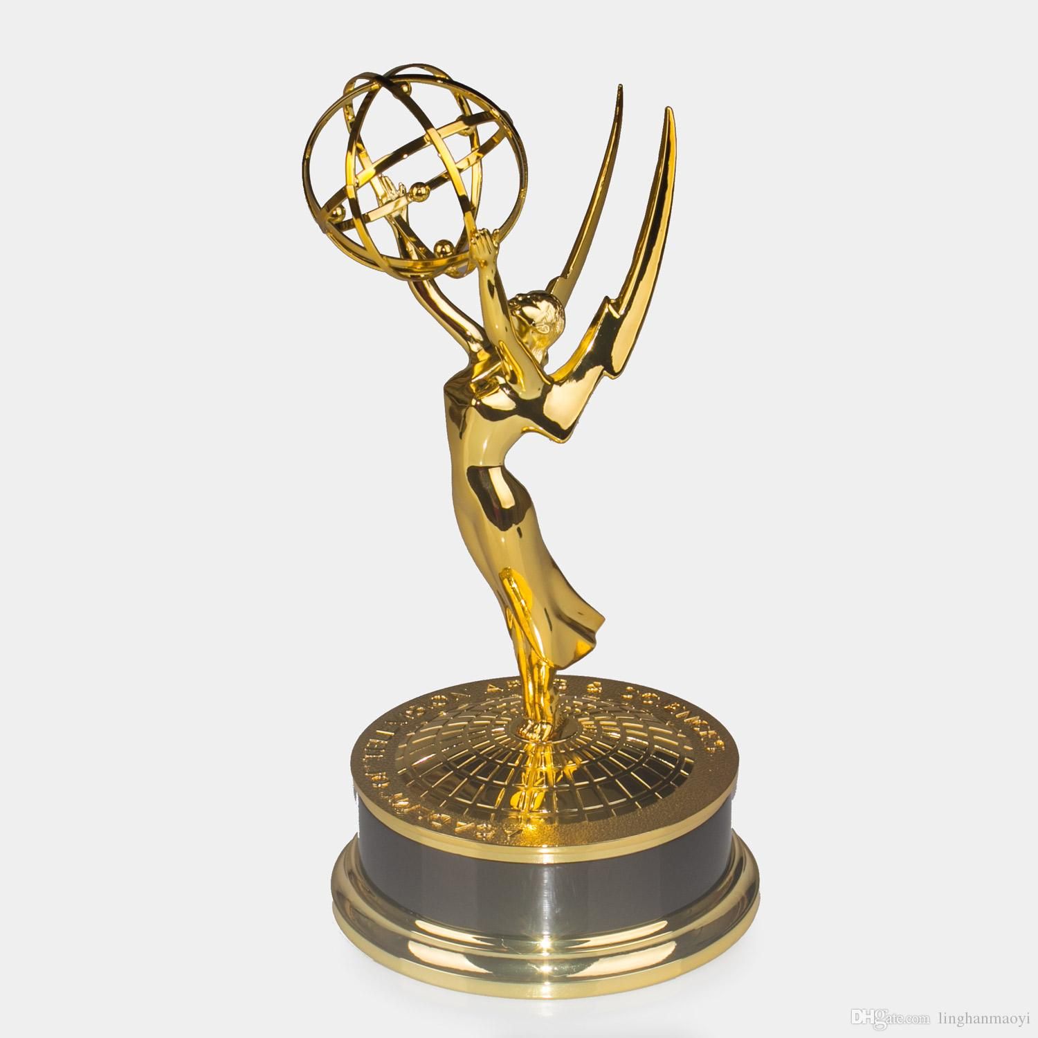 Grosshandel Emmy Award Trophae Replica Presenter 28cm Tv Trophy Zinklegierung Moive Trophae Souvenirs Collectibles Von Linghanmaoyi 162 9 Auf De Dhgate Com Dhgate