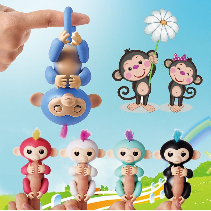 Acheter Pas Cher 17new 6 Couleurs Bebe Singe Interactif Fingerlings Animaux Electronique Petit Bebe Singe Enfants Enfants Jouets Free Dhl Du 7 32 Fr Dhgate