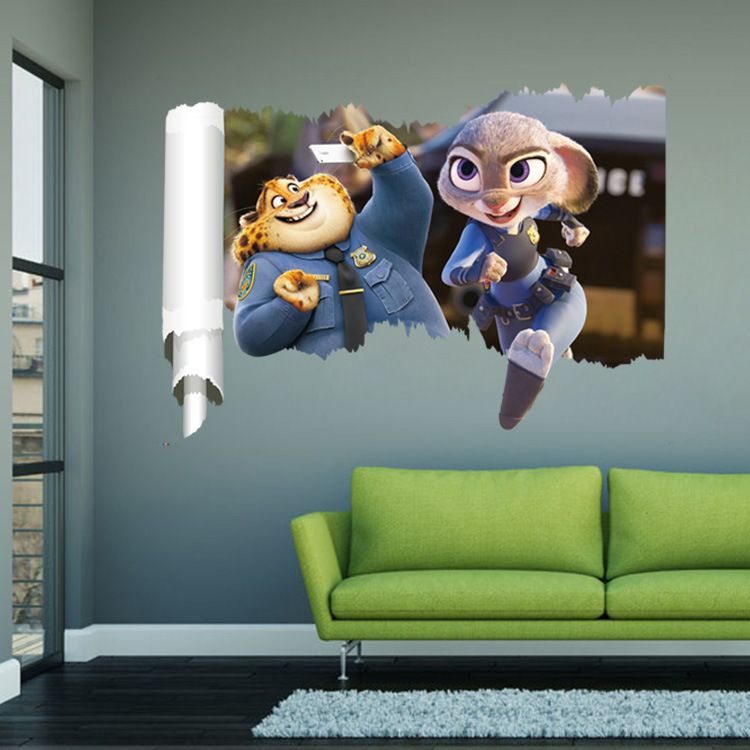 Compre 2016 Zootopia Judy Hopps Pegatinas De Dibujos Animados Que