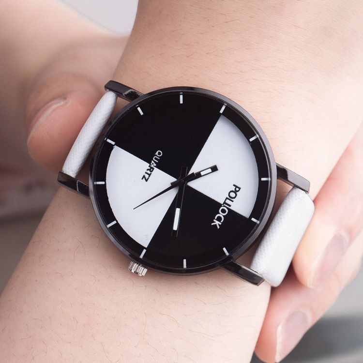 New Pollock Candy Girl Watch Student Color Cartoon Watch Minimalism Casual Women Simple Stylish Black White Quartz Wristwatch Black Watches Wholesale Watches From Bigbangzcx 2 25 Dhgate Com