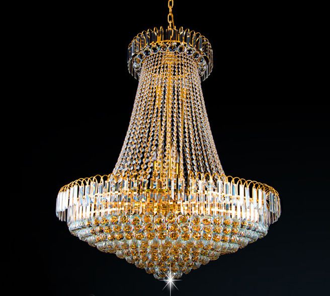Factory Price Cheap New Royal Empire Golden Crystal Chandelier