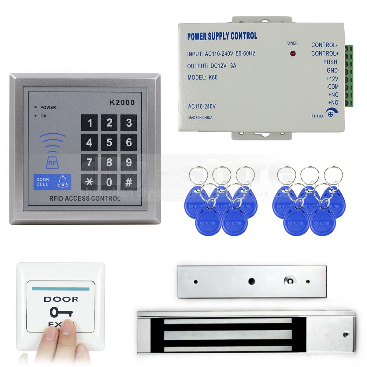2019 Diysecur Door Access Control Security System Kit 280kg Electric Magnetic Lock Diy Full Complete 125khz Rfid Card Reader K2000 From Diysecur