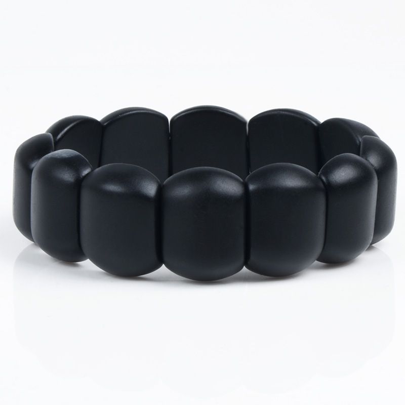 2020 100Quality Jade Banichi Natural Black Bian Stone Bracelet Carve Black Jade Bracelet For