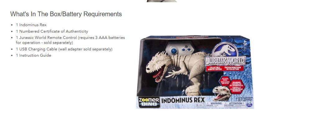 zoomer indominus rex instructions