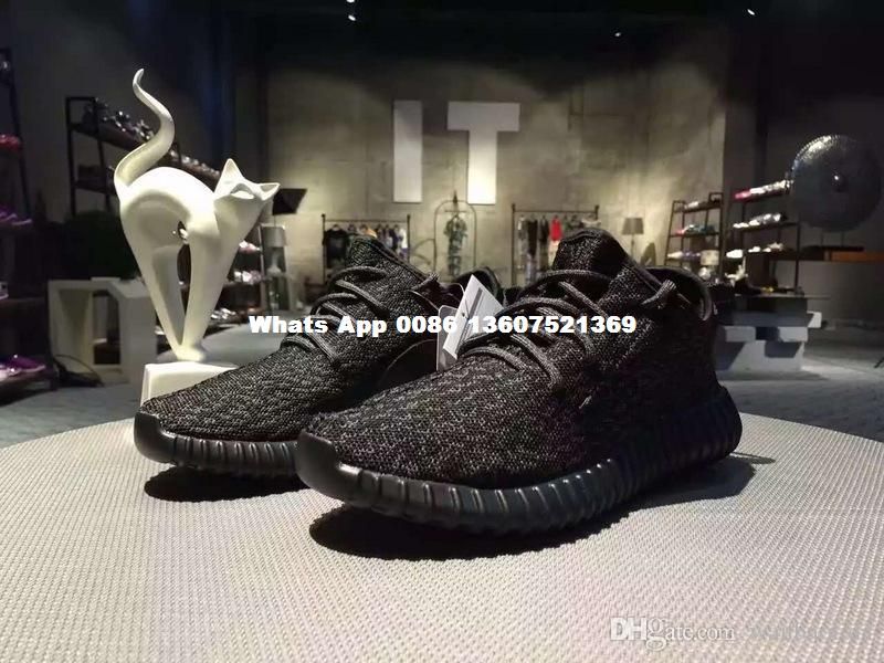 Fashion Brand Mens 350 Boost Pirate Black Running Shoes Footwear Sneakers Kanye West 350 Boost 