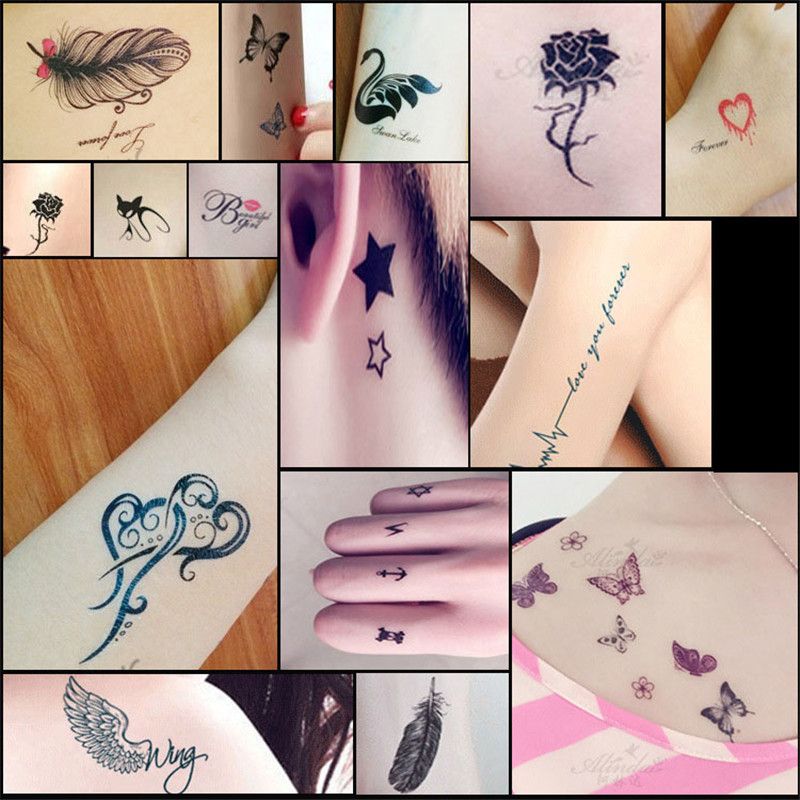 Acquistare Stytle Misto Popolare Impermeabile Tattoo Temporaneo Tossico Non Tossico Alfabeto Differente Vendita Calda Le Donne Tattoo Facile Pulito Economico Consegna Veloce E Qualita It Dhgate