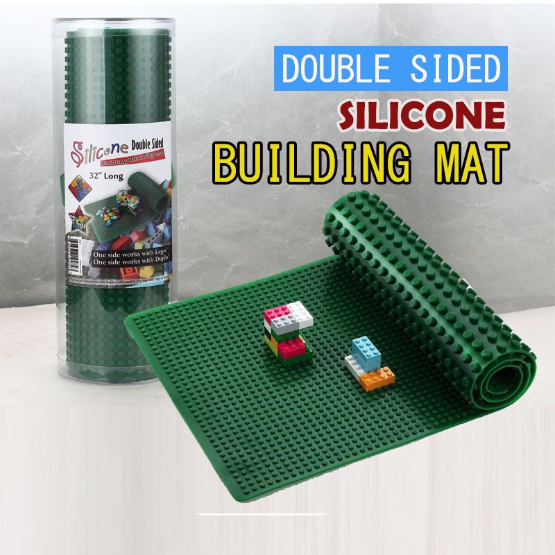 silicone brick building play mat