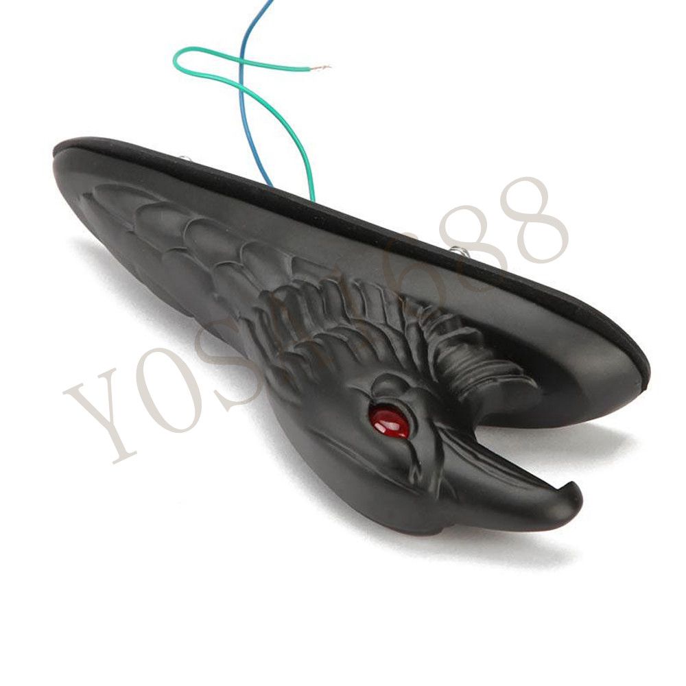 KIMISS Universal Eagle Head Ornament Statue Motorcycle Bike Front Fender Mudguard for Kawasaki//Yamaha//Suzuki//Honda 6mm Bolts Size ATV Dirt Bike