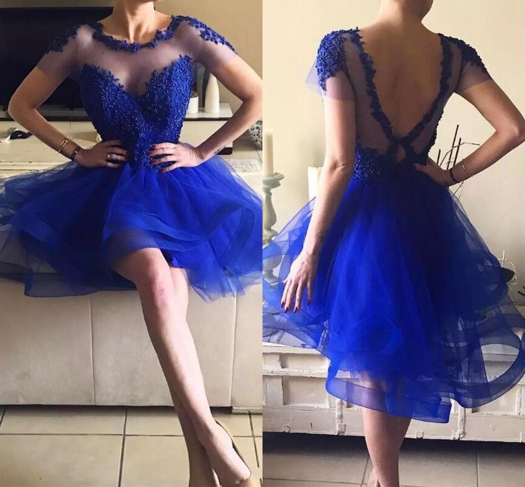 dhgate royal blue dress