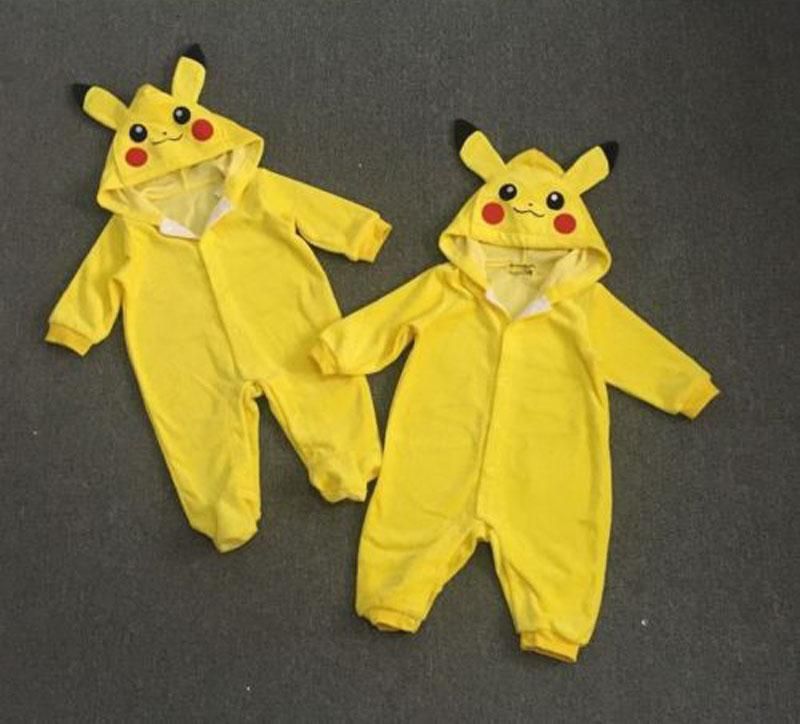 Compre Bebe Empuje Vaya Pikachu Ropa Para Bebes De La Nueva Historieta De Los Ninos Chica Chico Algodon Puro De Manga Larga Con Capucha De Los Mamelucos Ropa De Bebe A 6 7