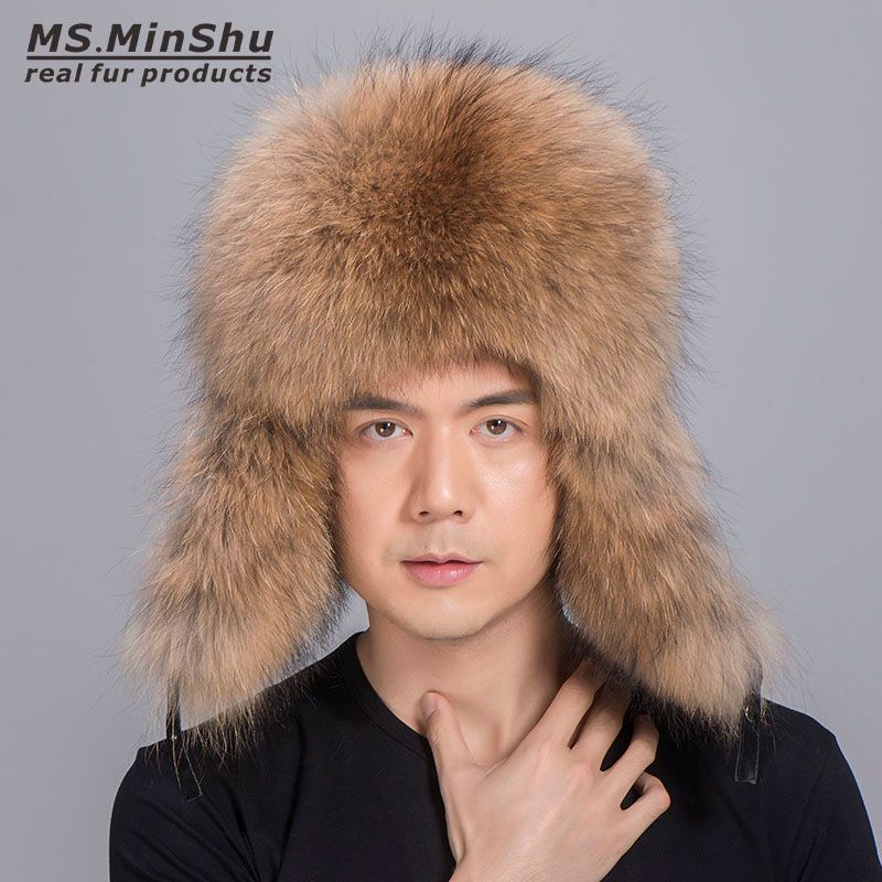 Acquistare Cappello Di Pelliccia Di Procione Genuino Con Pelle Di Pecora  Pelle Esterna Guscio Russo Cappello Pelliccia Unisex Lanuginoso Pelliccia Di  Pelliccia Auricolare Cappello Invernale Testa Calda Economico | Consegna  Veloce E