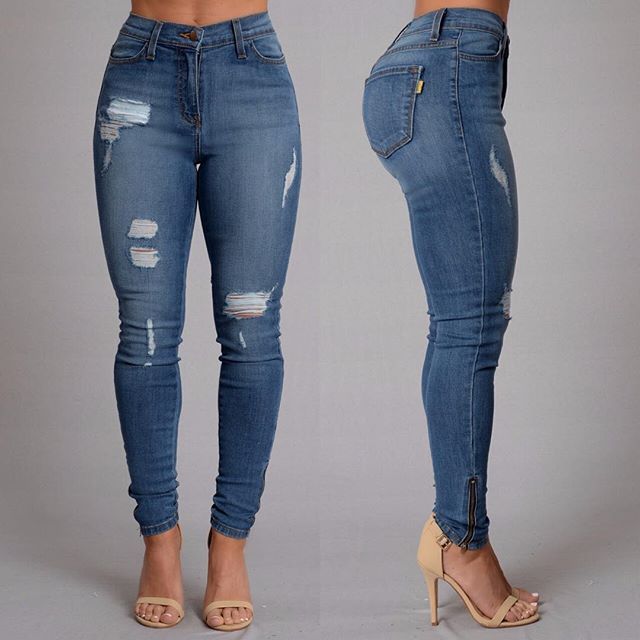 pantalones de mezclilla mujer rotos Descuento online OFF 63%