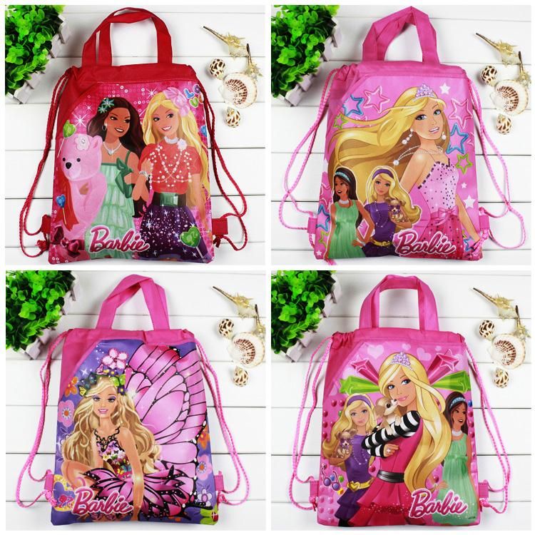 barbie drawstring bolsa
