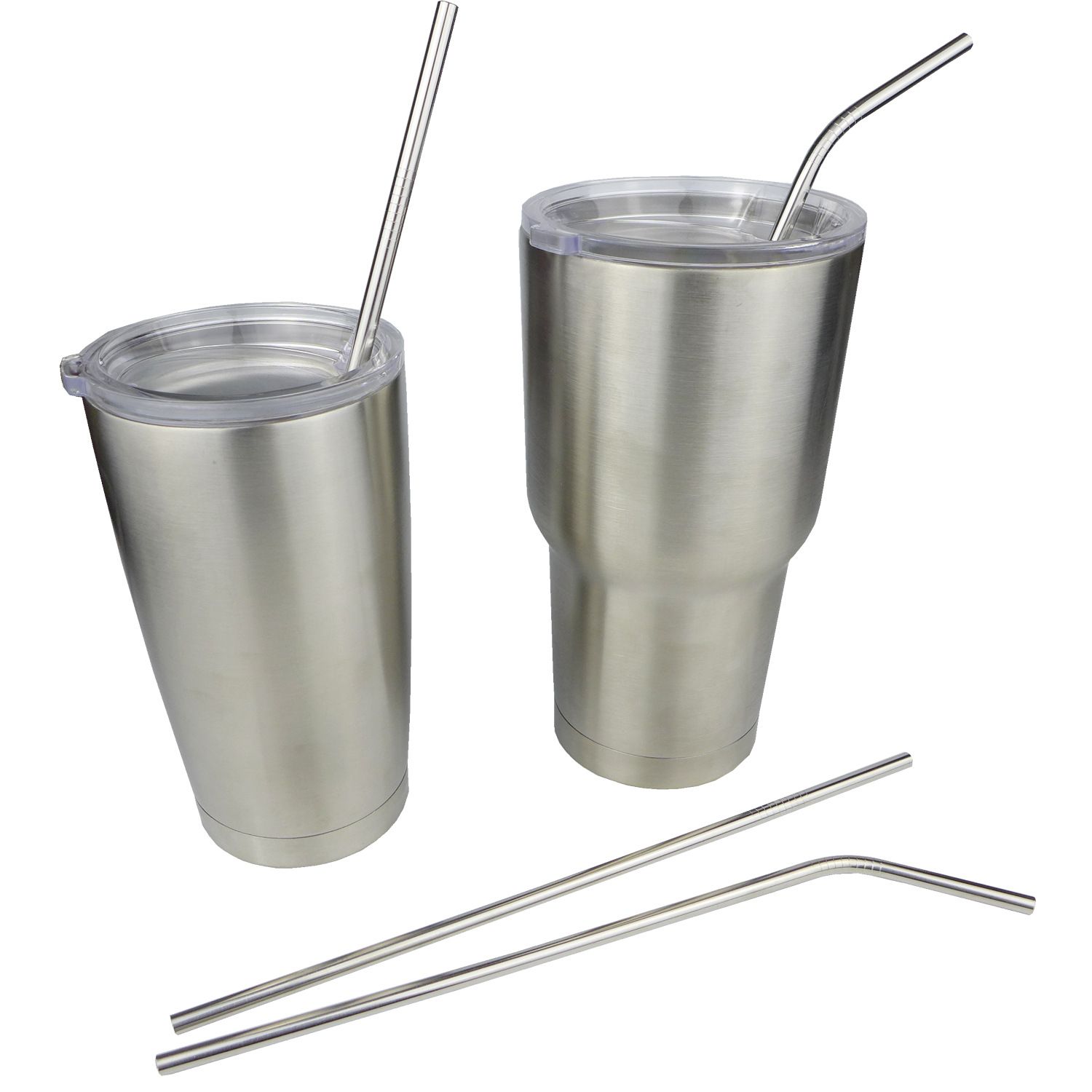 Hot Wholesale 304 Stainless Steel Straw Metal Drinking Straw Beer Juice