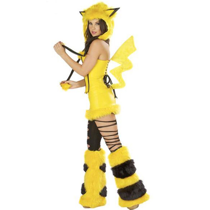 concepto águila Mascotas Venta caliente Mujer Señora Sexy Wild girl Pikachu Furry Costume Clubwear Lingerie Fancy Halloween Tamaño libre, concepto águila Mascotas Venta caliente Mujer Señora Sexy Wild girl Pikachu Furry Costume Clubwear Lingerie Fancy Halloween Tamaño libre,