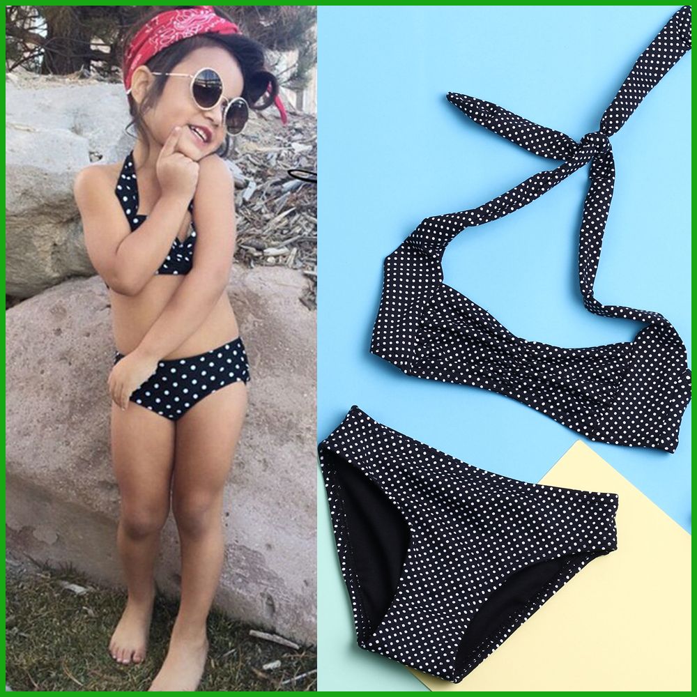 childrens black swimming costume