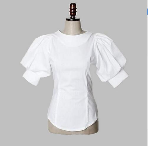 Analítico crecer forma 2016 blusas blancas de la vendimia del remiendo de las mujeres camisa  casual tops de manga