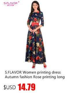 Acheter Pas Cher S.FLAVOUR Femmes Impression Robe Automne Mode Rose  Impression Longue Robe Robes Bonne Qualité Femmes Style Russe Automne Robe  Occasionnelle Q171121 Du 27,48 € | Fr.Dhgate