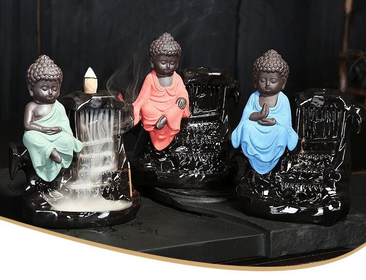 1 Pc Incense Burner Beauty Mermaid Delicate Backflow Incense Holder for Home
