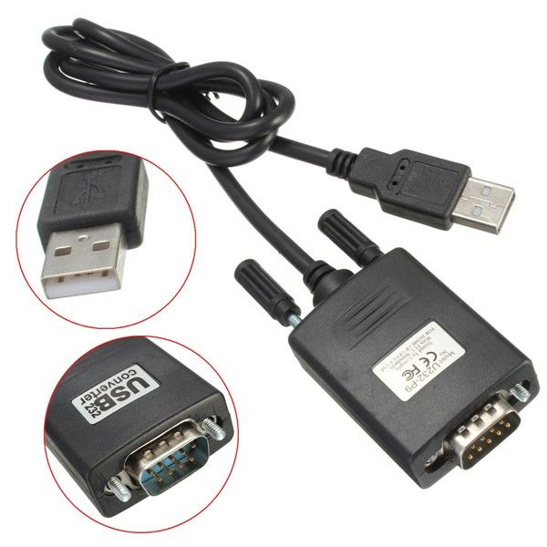 3Ft DB9 9 Pin Male to Male RS232 Serial Port Cable PC Converter Extension Cord