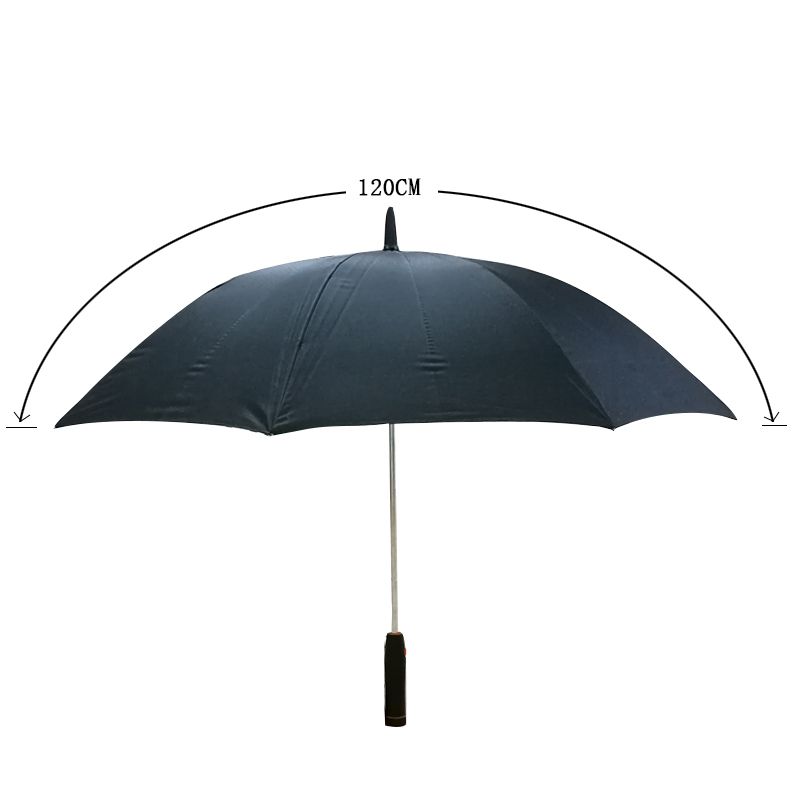 2021 New Creative Long Handle Umbrella With Rechargeable Fan Cooling An Electric Fan Black 23