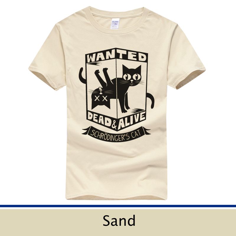 Acquista T Shirt Gatto Di Schrodinger Top In Feltro Gatti Top