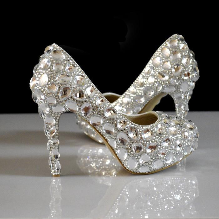 silver beaded shoes