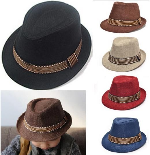 Fashion Kids Boy Girl Unisex Fedora Hat 