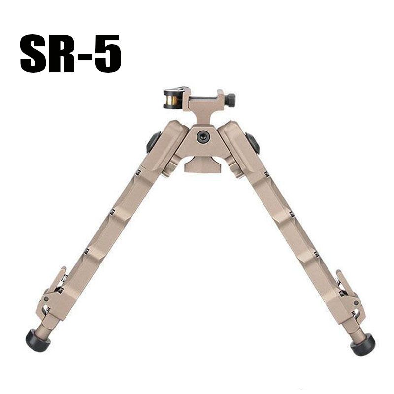 Tactical QD Bipod Black Bipod 7.25-9 inches Fits 20mm Rail Picatinny Rails 
