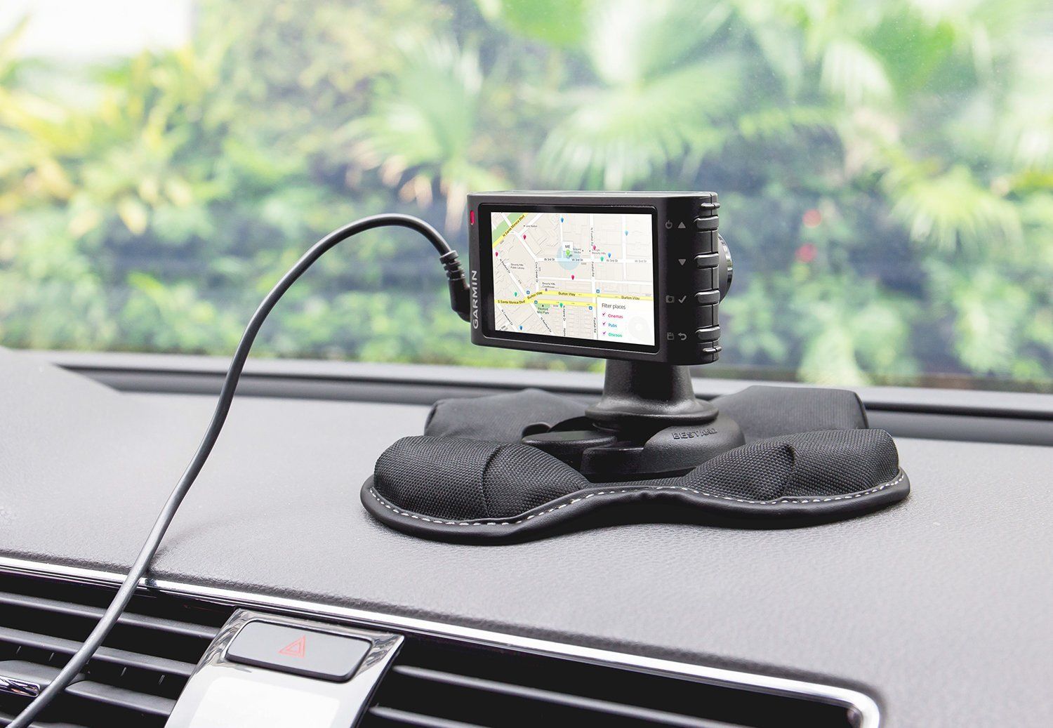Garmin Gps Holder Portable Friction Dashboard Car Mount Dash Auto Refurbished!!! 