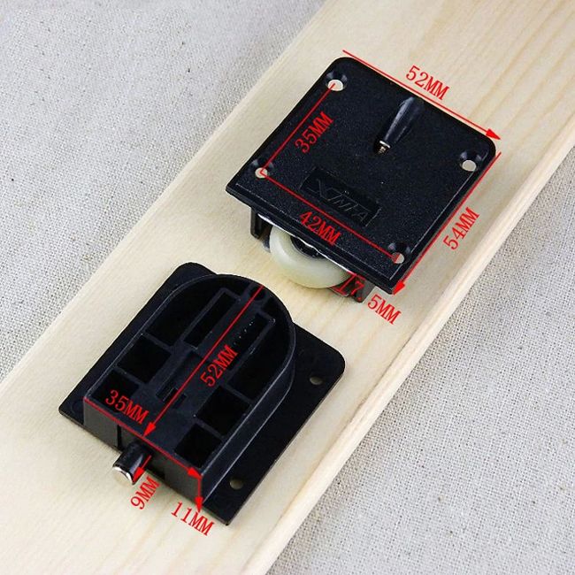 2019 Furniture Caster Sliding Door Wheel Closet Door Track Cabinet